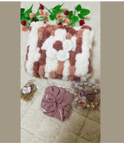 Flower mesh Bag,Hand-made Woven Bag
