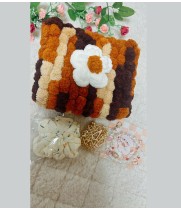 Flower mesh Bag,Hand-made Woven Bag