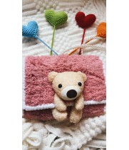 Bear Hand-made Bag with pearl Strap